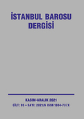 İstanbul Barosu Dergisi