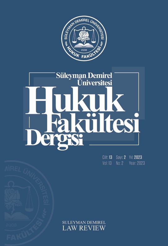 Süleyman Demirel Üniversitesi Hukuk Fakültesi Dergisi